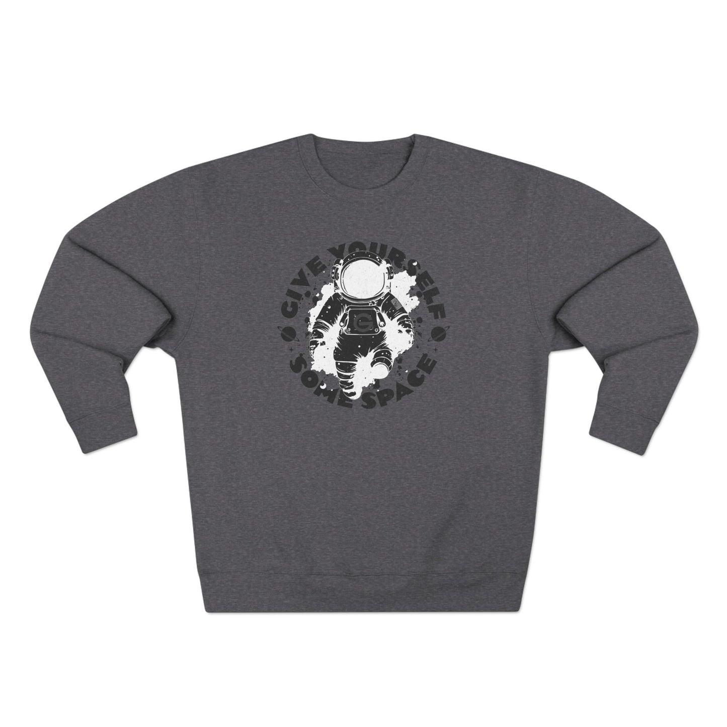 Space Astronaut Graphic Crewneck Sweatshirt