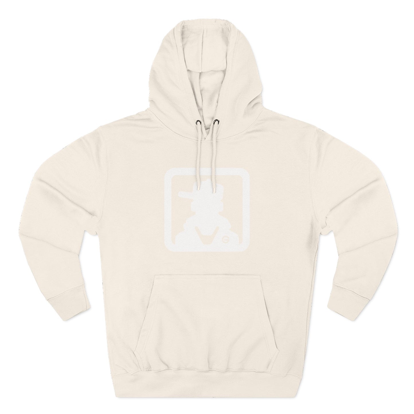 Minimal Square Logo Fleece Hoodie