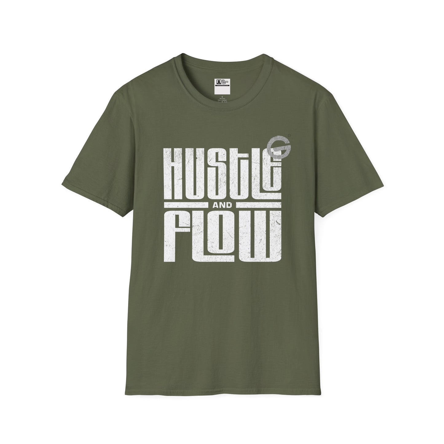 Hustle Flow Motivational Graphic Tee