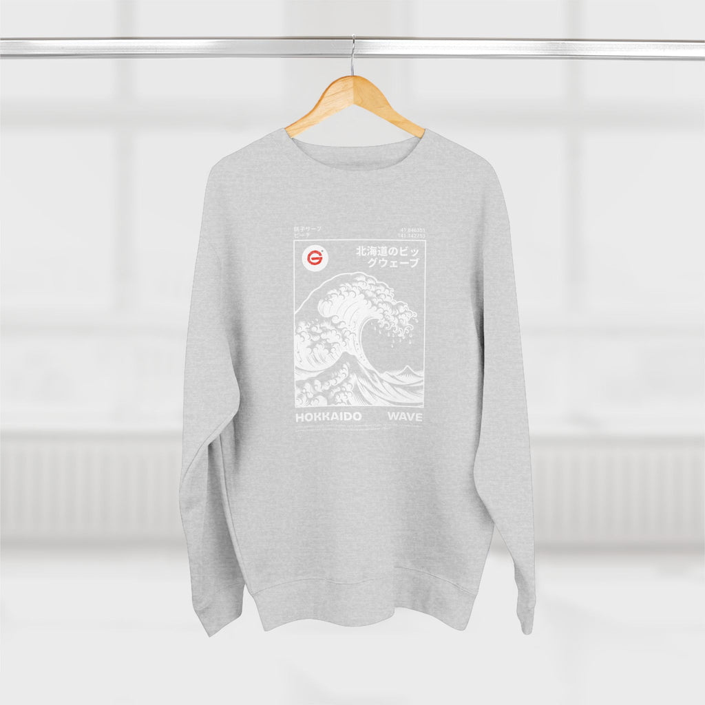 Great Wave Crewneck Sweatshirt — Hokusai-Inspired Wave Graphic