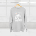 Great Wave Crewneck Sweatshirt — Hokusai-Inspired Wave Graphic