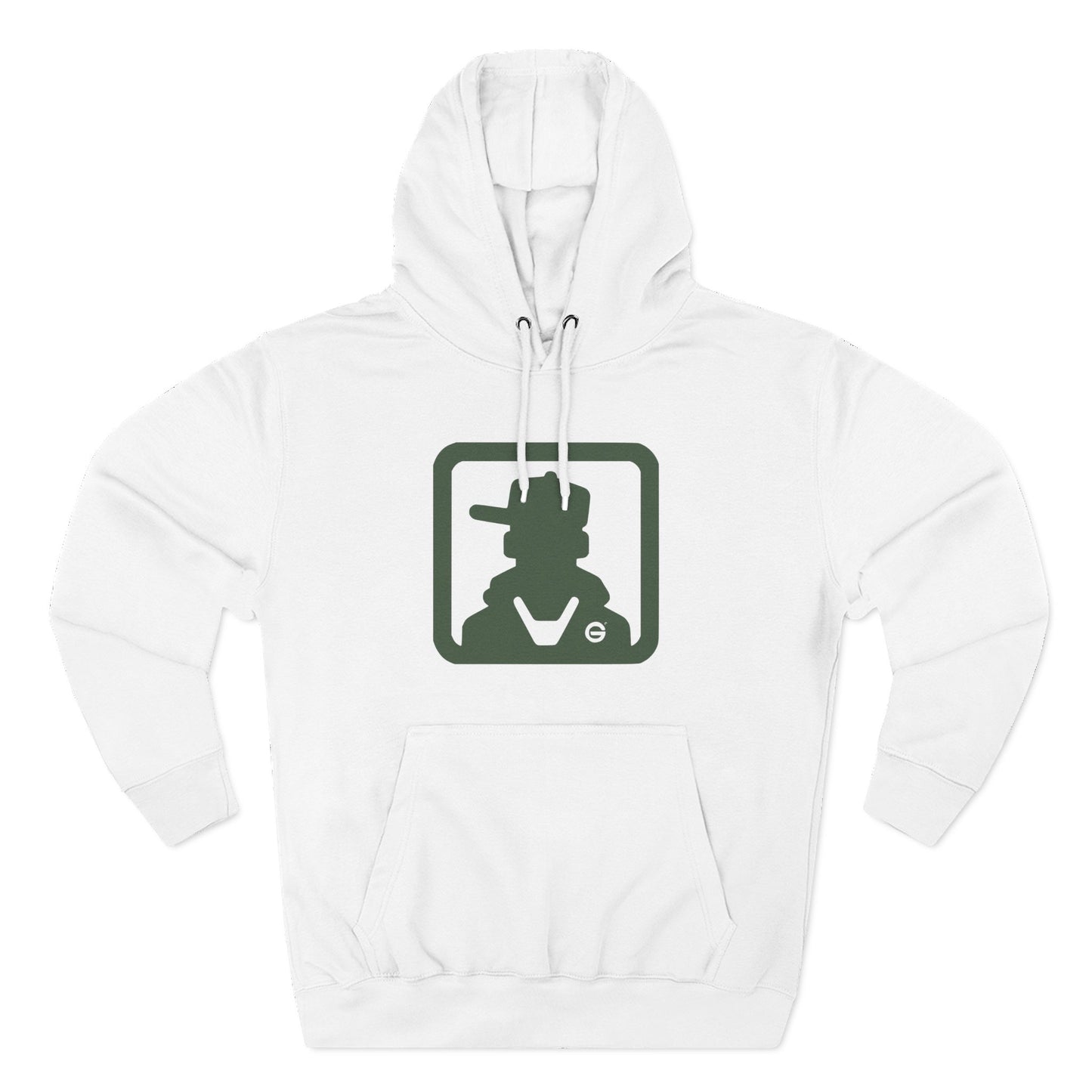 Minimal Green Icon Hoodie Pullover
