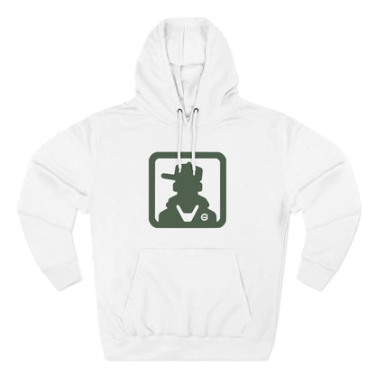 Minimal Green Icon Hoodie Pullover