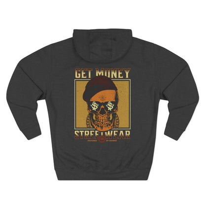 Get Money Streetwear Skull Graphic Hoodie