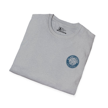Glade Laksen Kvalitetsfisk T-Shirt — Vintage Salmon Fishing Tee