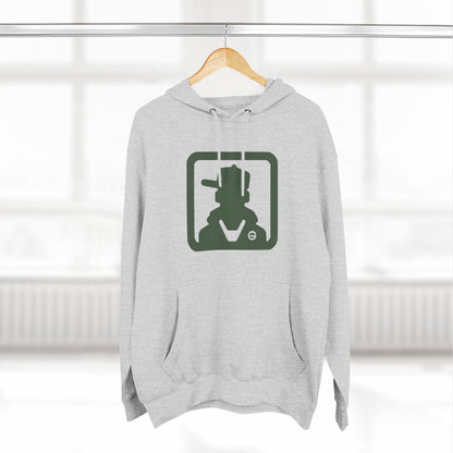 Minimal Green Icon Hoodie Pullover