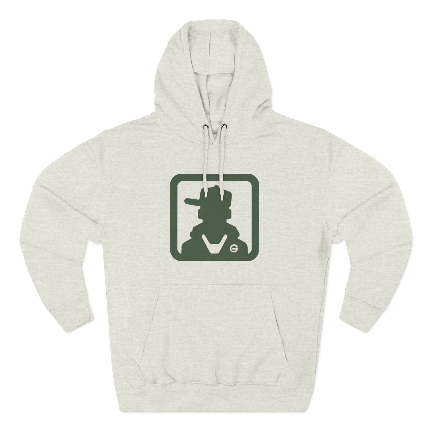 Minimal Green Icon Hoodie Pullover