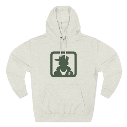 Minimal Green Icon Hoodie Pullover