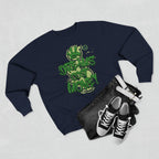 Dreams Cost Money Crewneck Sweatshirt – Green Graffiti Money Graphic