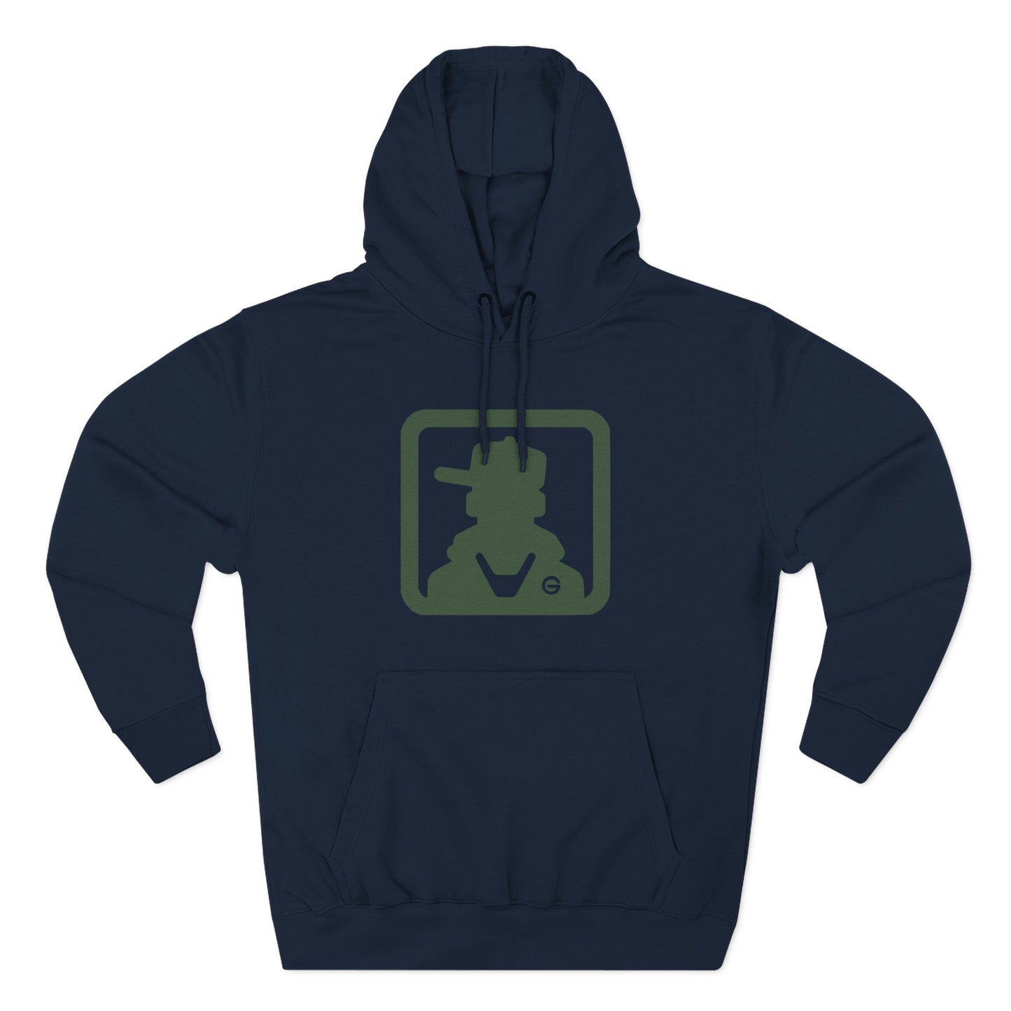 Minimal Green Icon Hoodie Pullover