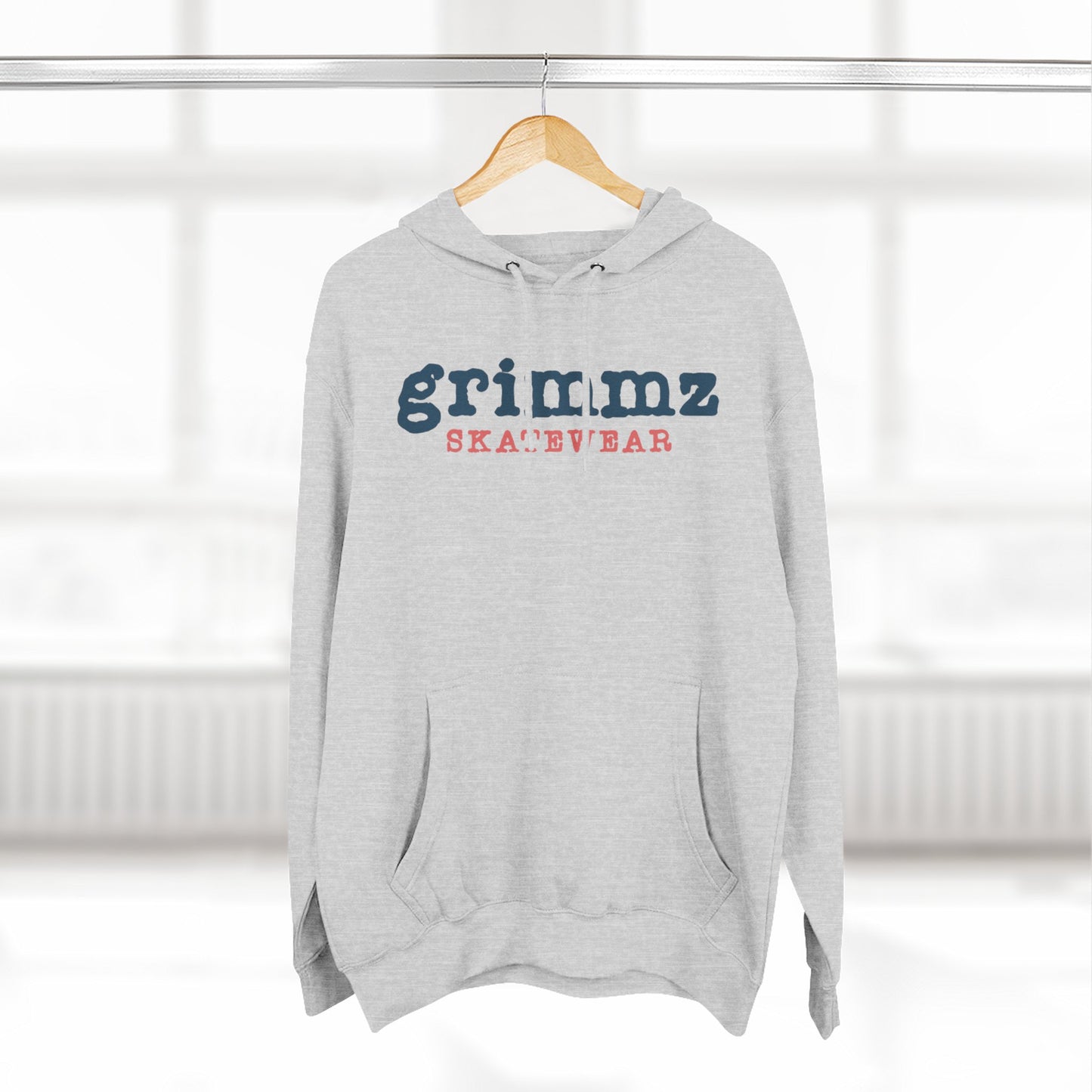 Grimmz Skatewear Fleece Hoodie — Vintage Skate Logo Pullover