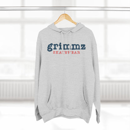 Grimmz Skatewear Fleece Hoodie — Vintage Skate Logo Pullover