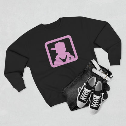 Retro Pink Silhouette Crewneck Sweatshirt