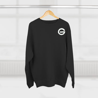 Skeleton Skate Crewneck Sweatshirt — "Fall Seven Ride Eight" Graphic