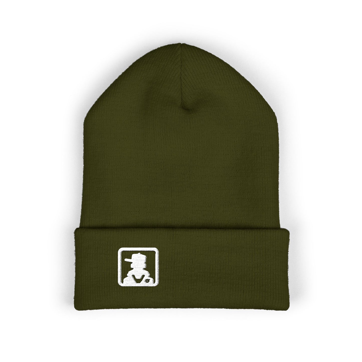 Classic Minimal Patch Knit Beanie