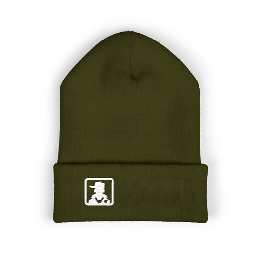 Classic Minimal Patch Knit Beanie