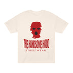 The Handsome Hood Streetwear Tee — Red Balaclava Graphic T-Shirt