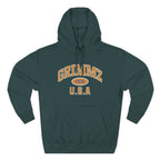Grimmz 1976 U.S.A. Hoodie — Vintage Collegiate Fleece Pullover