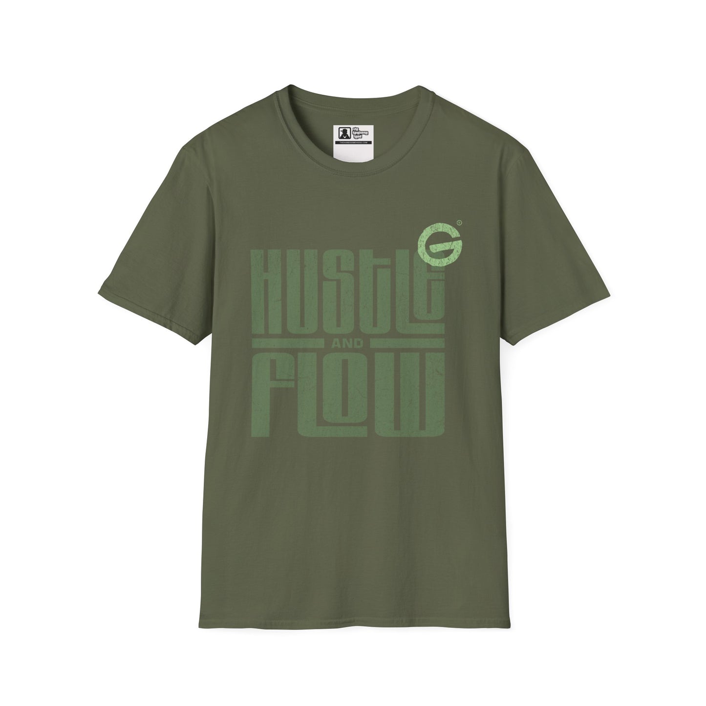 Hustle and Flow T-Shirt — Vintage Green Graphic Tee