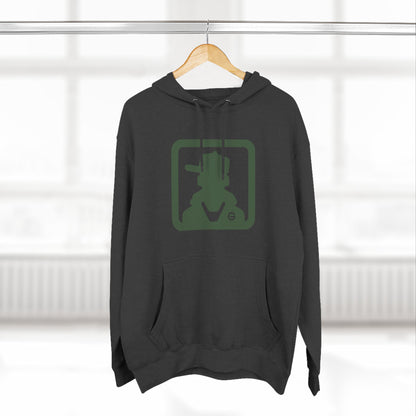 Minimal Green Icon Hoodie Pullover