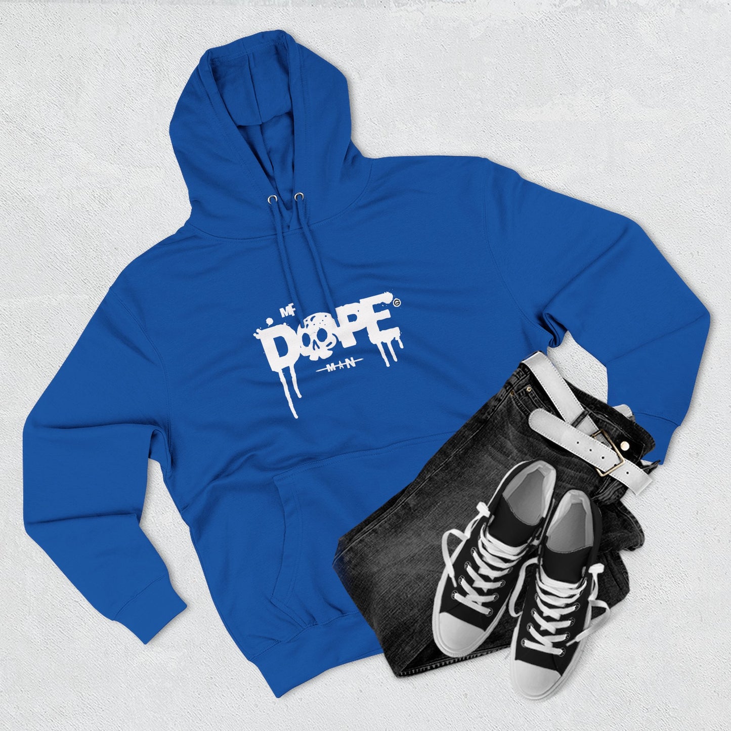 Classic White Three-Panel Hoodie