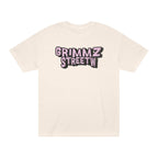 Grimmz Streetwear Tee — Pink Graffiti Logo T-Shirt