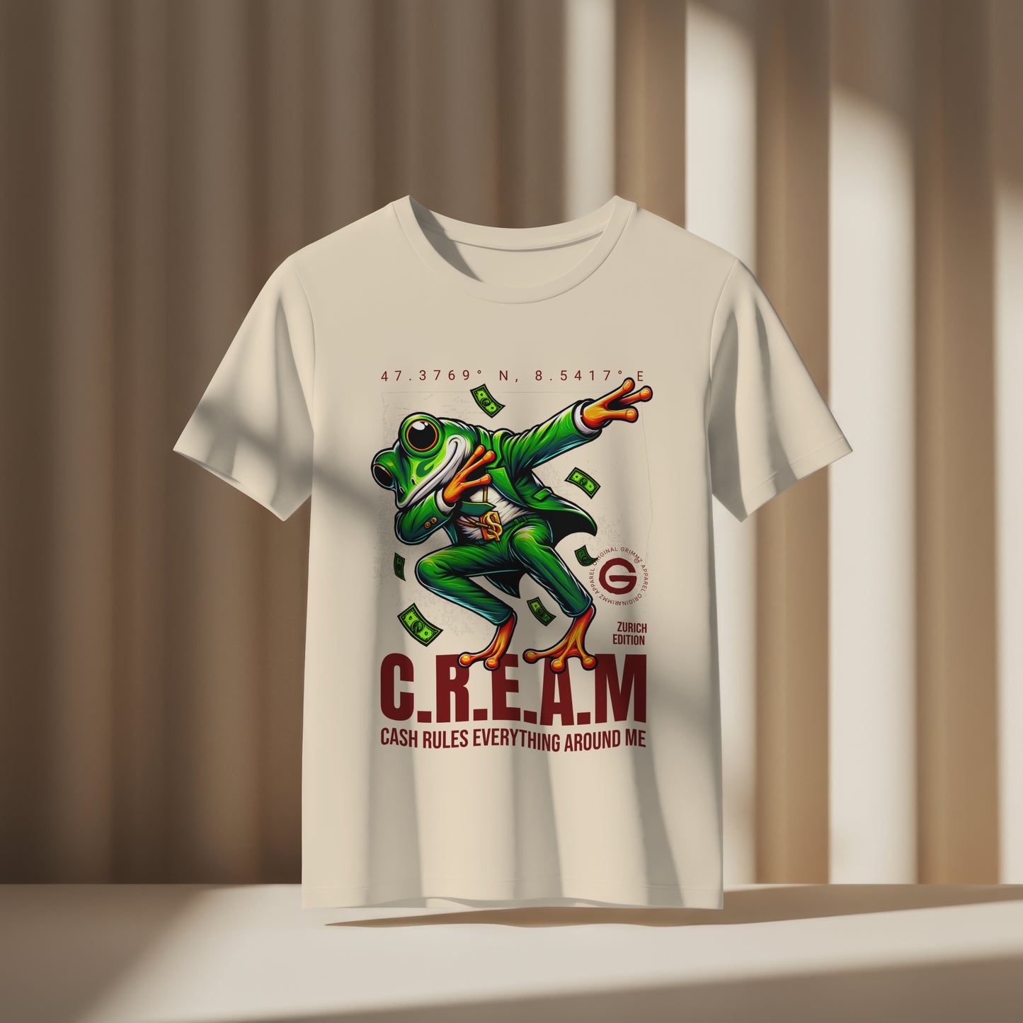 GRIMMZ UNISEX T-SHIRT CREAM