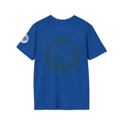 Glade Laksen Kvalitetsfisk T-Shirt — Vintage Salmon Fishing Tee