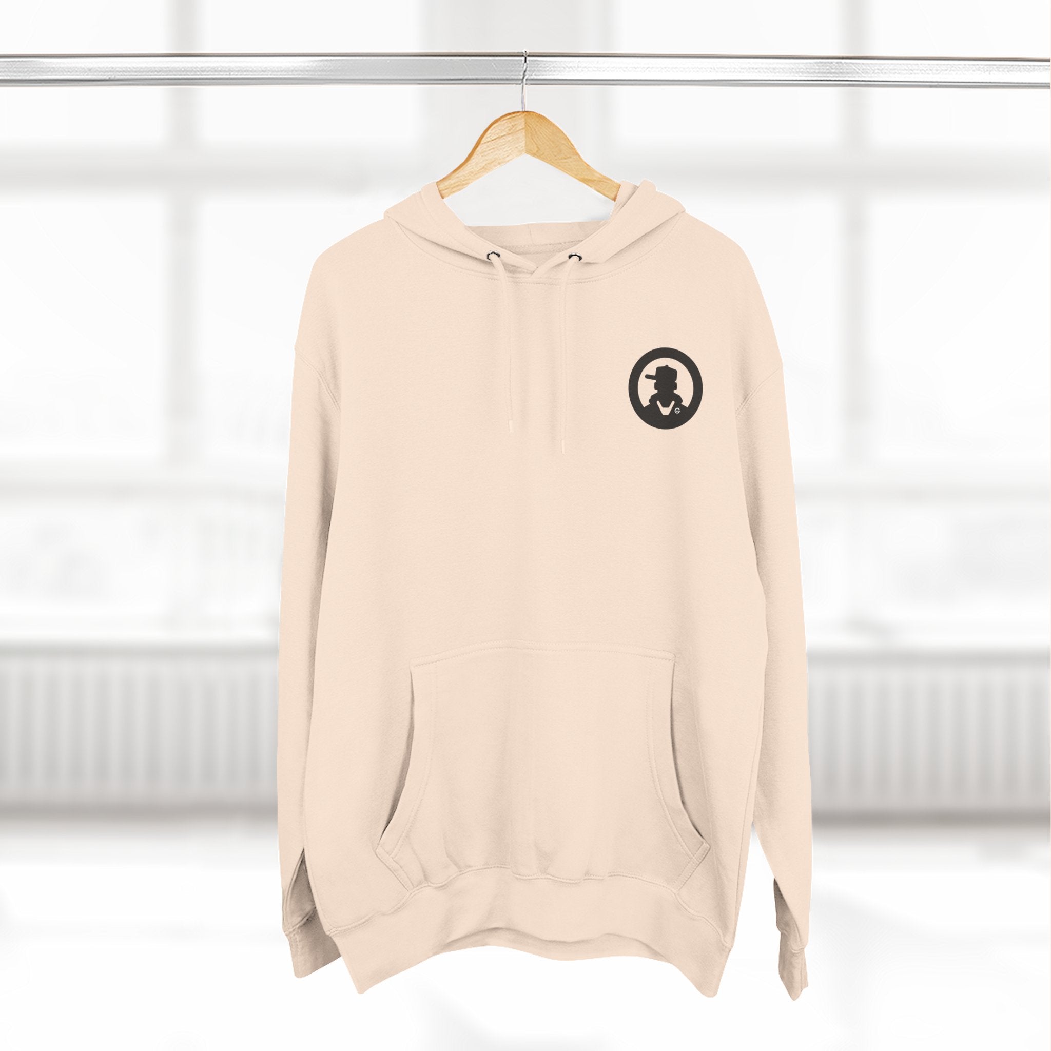 Three-Panel Fleece Hoodie