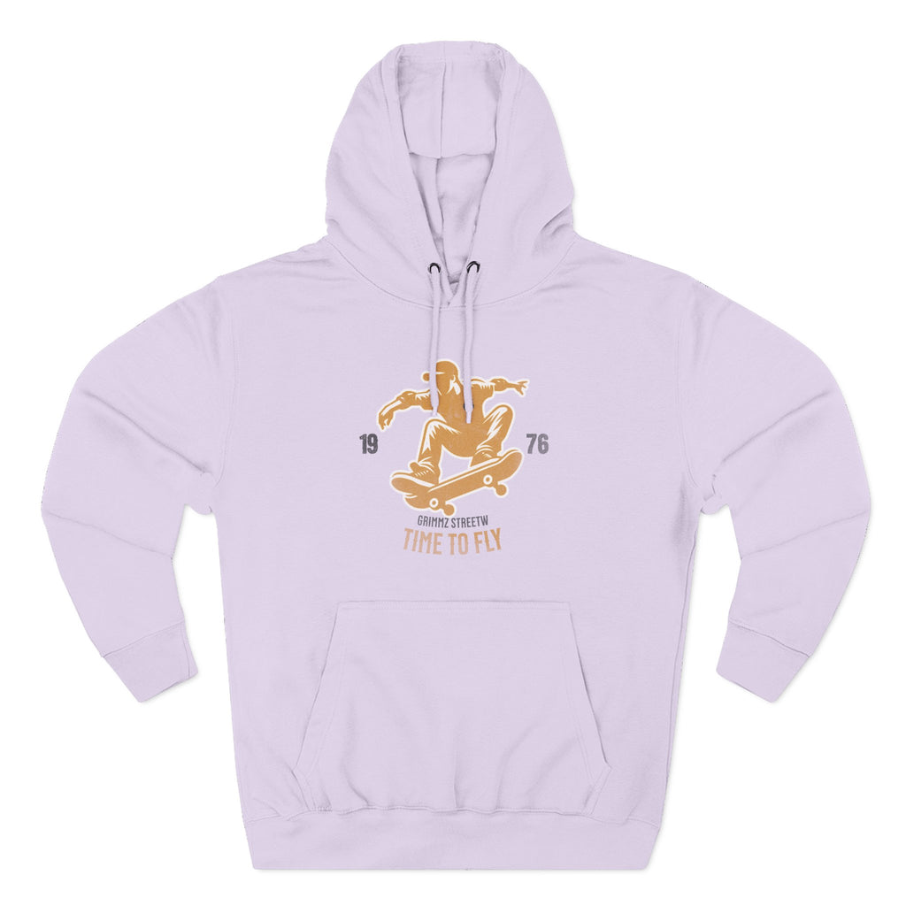 Skateboard Time to Fly Hoodie — Vintage Skateboard Graphic Pullover