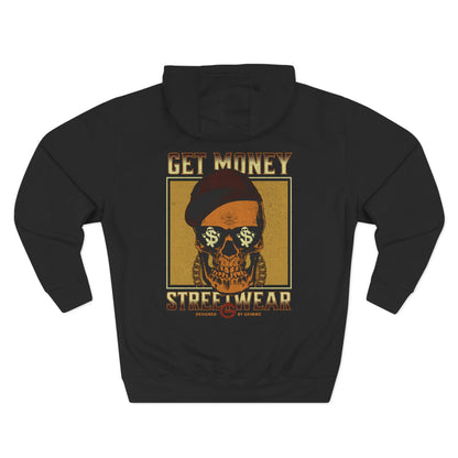 Get Money Streetwear Skull Graphic Hoodie