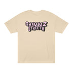 Grimmz Streetwear Tee — Pink Graffiti Logo T-Shirt