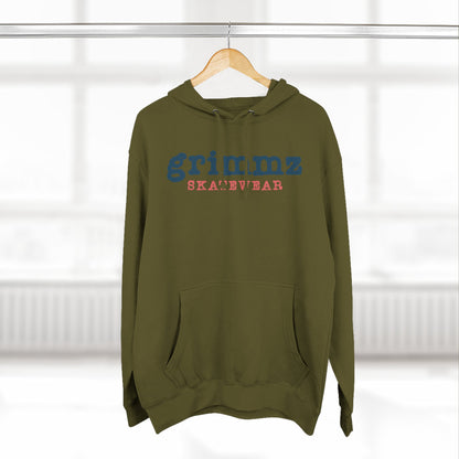 Grimmz Skatewear Fleece Hoodie — Vintage Skate Logo Pullover