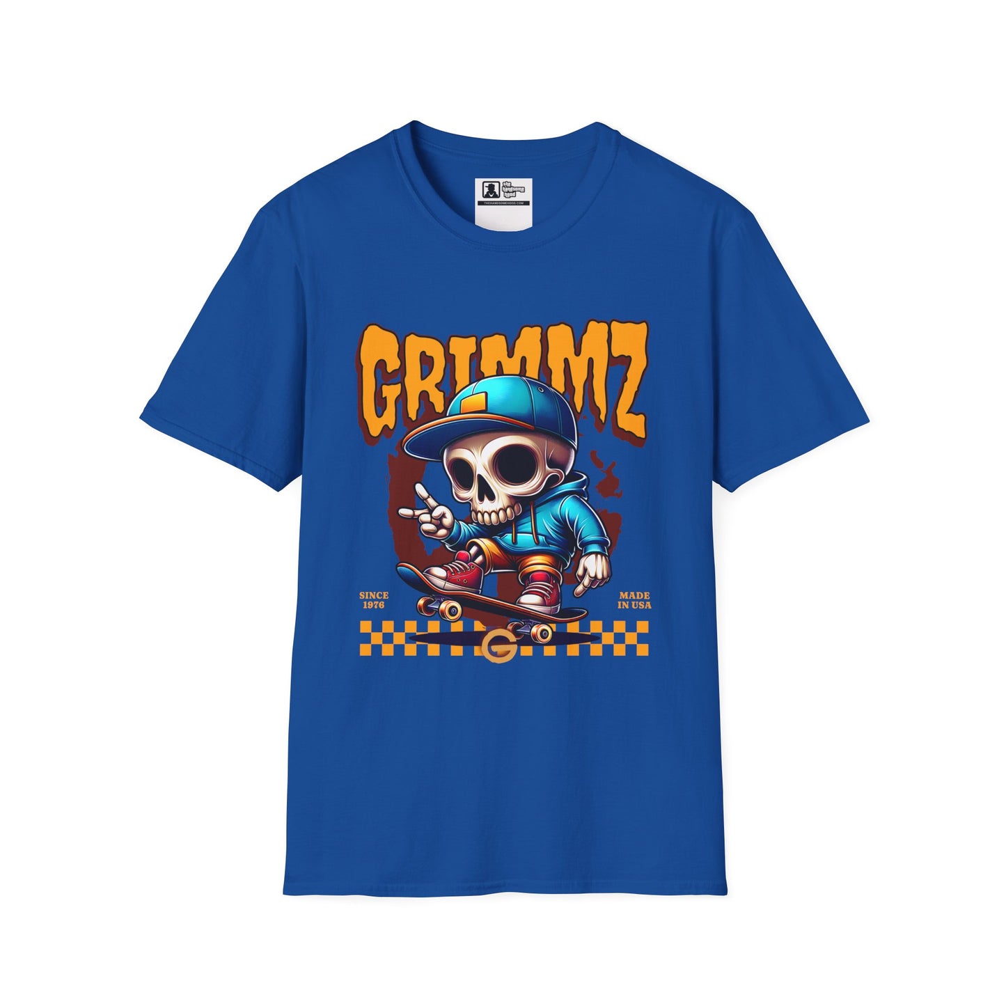 Grimmz Skull Skateboard T-Shirt