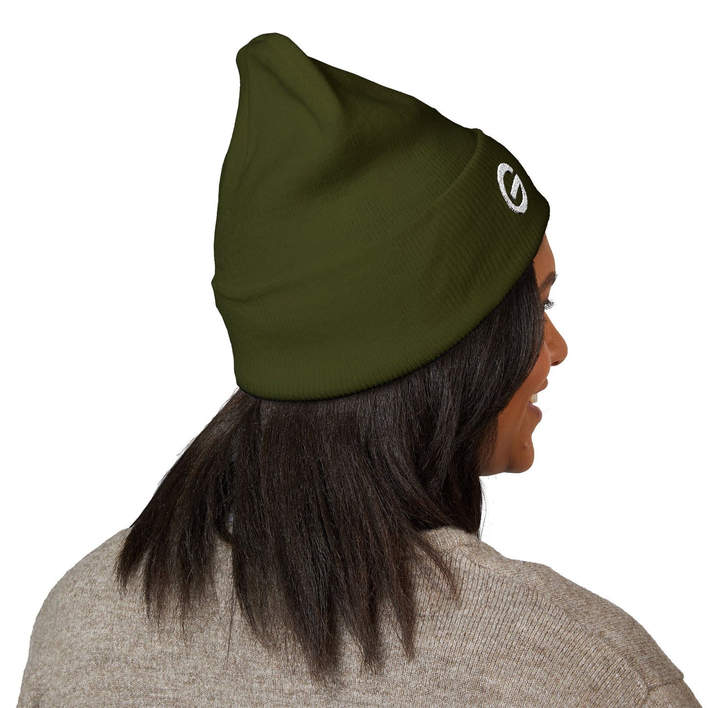 Yellow G Logo Knit Beanie