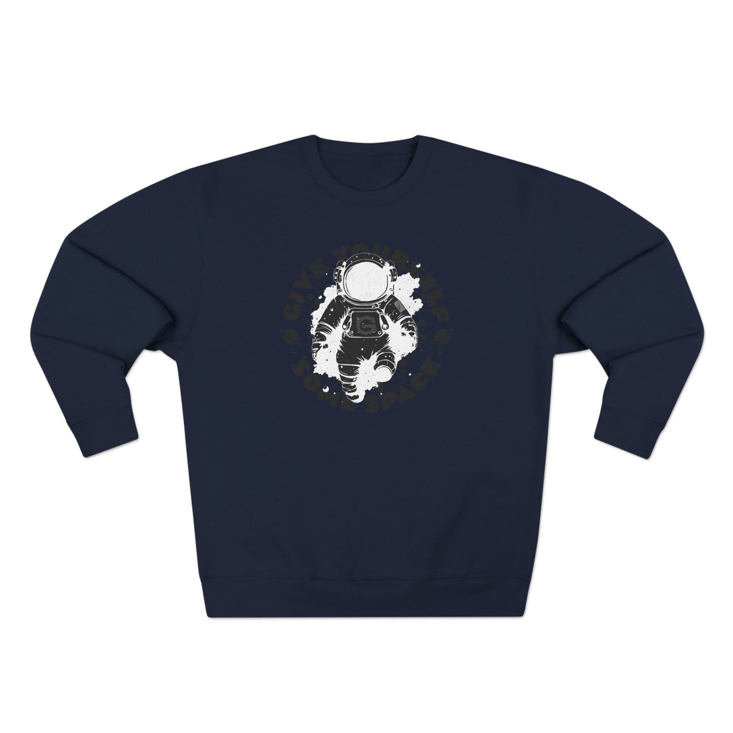 Space Astronaut Graphic Crewneck Sweatshirt