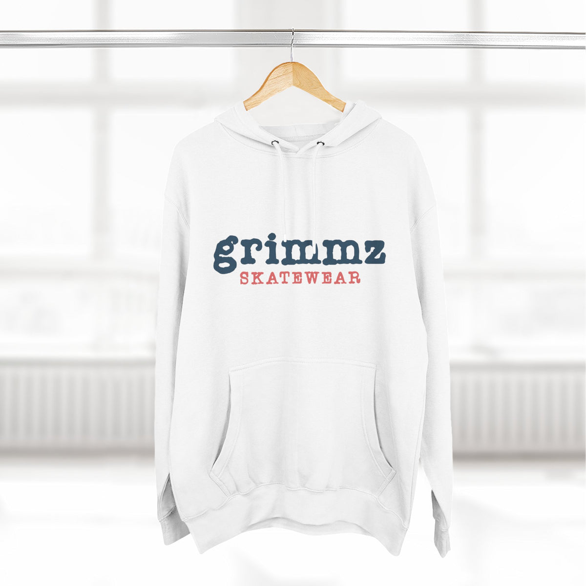Grimmz Skatewear Fleece Hoodie — Vintage Skate Logo Pullover