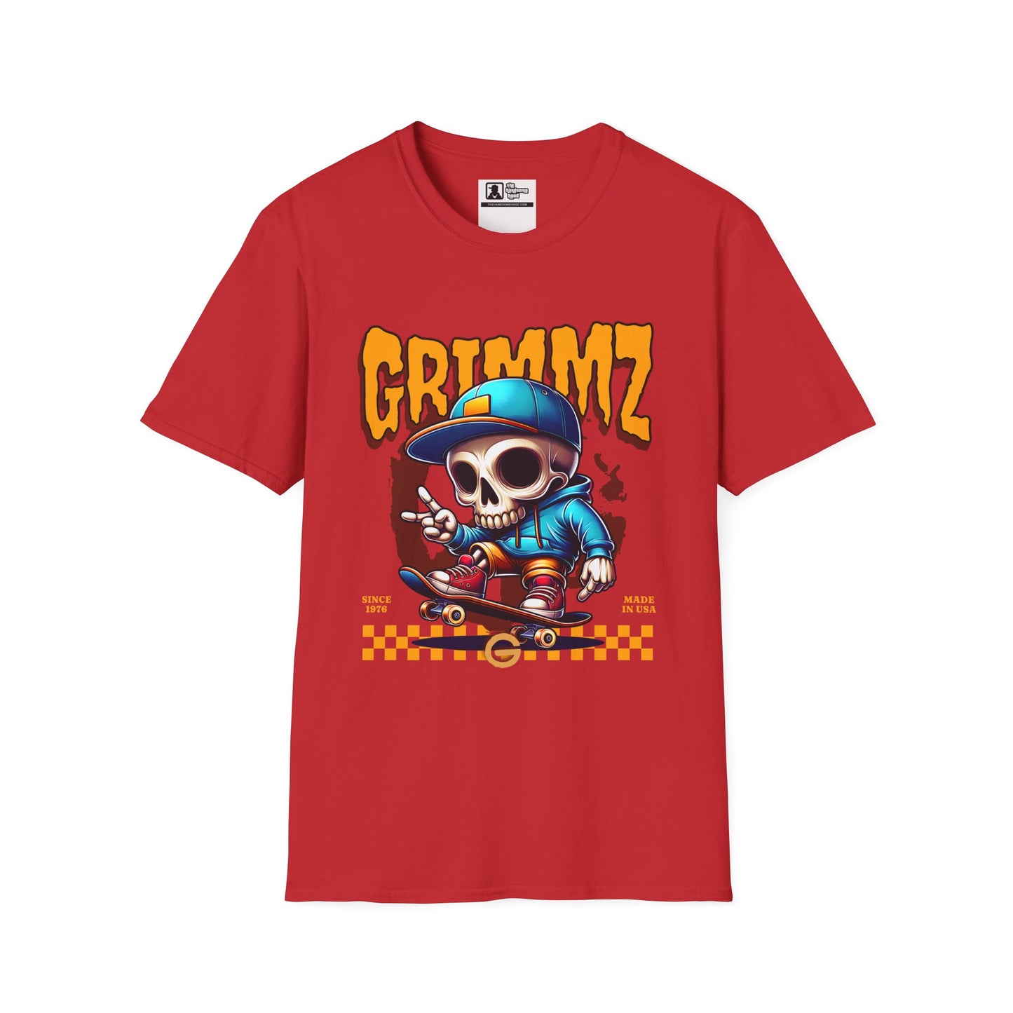 Grimmz Skull Skateboard T-Shirt