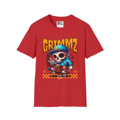 Grimmz Skull Skateboard T-Shirt