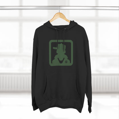Minimal Green Icon Hoodie Pullover