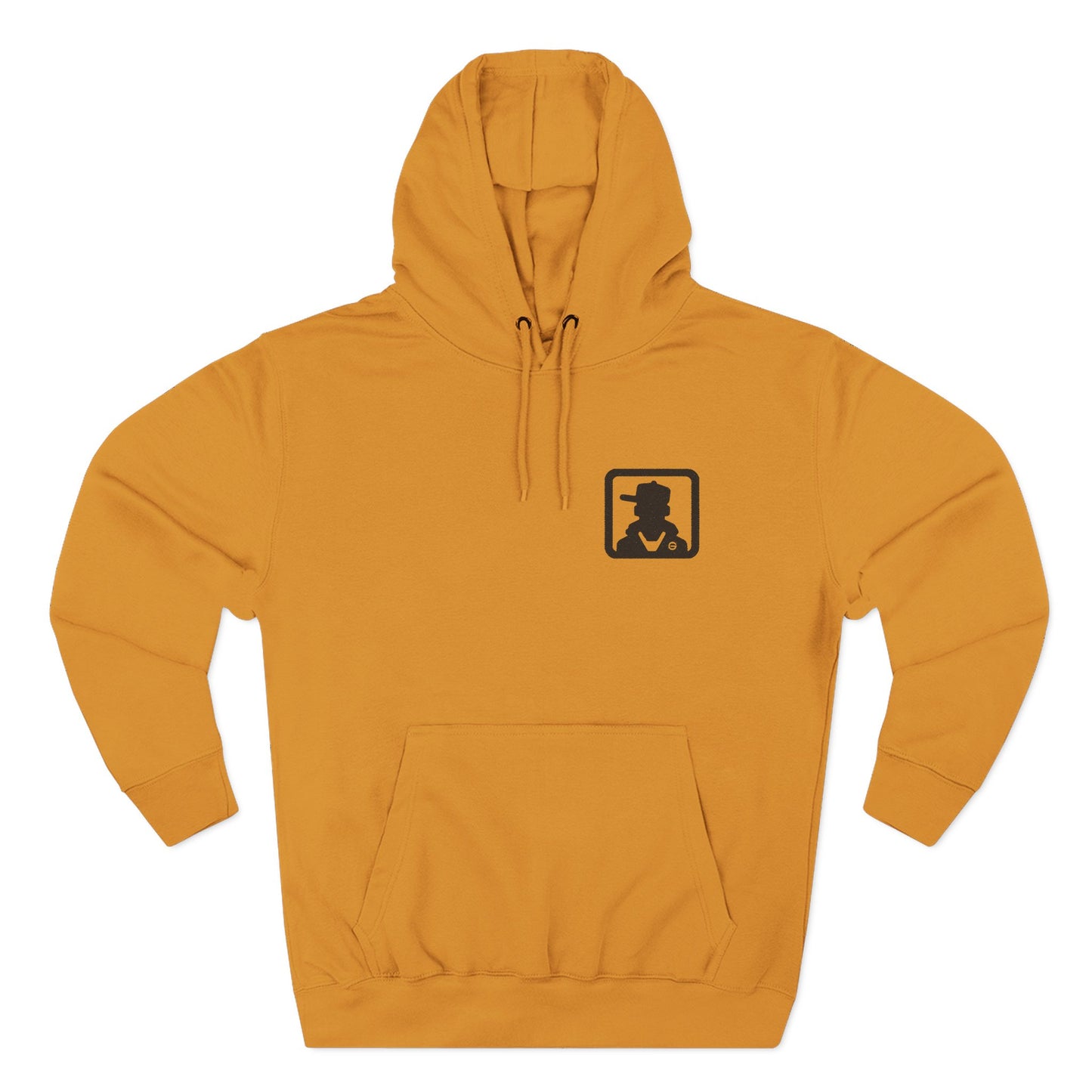 Minimal Silhouette Chest Logo Hoodie