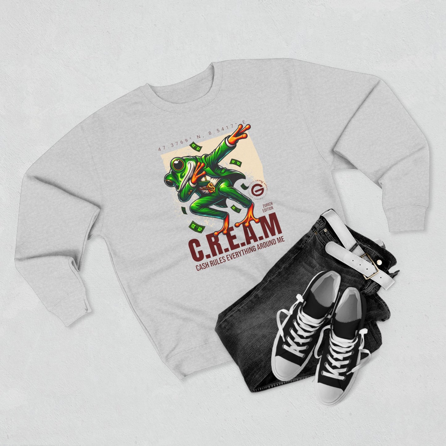 C.R.E.A.M. Frog Graphic Crewneck
