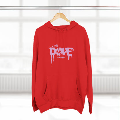 Dope Skull Graphic Hoodie Pink Drip Streetwear