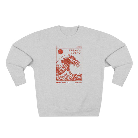 Hokkaido Wave Graphic Crewneck Sweatshirt