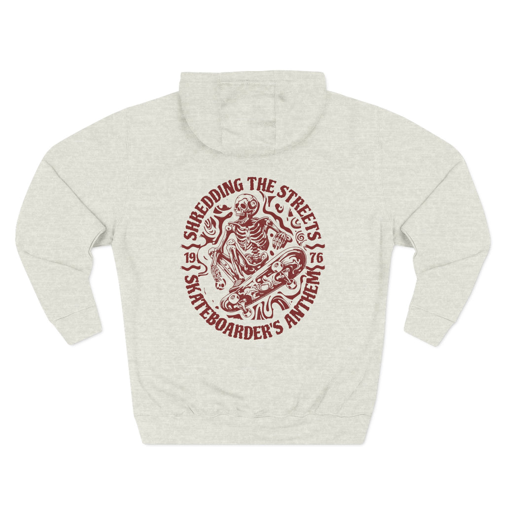 Skateboarders In Hell Graphic Hoodie — Retro Skate Circle Design
