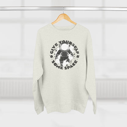 Space Astronaut Graphic Crewneck Sweatshirt