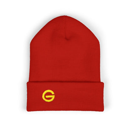 Gold G Classic Knit Beanie