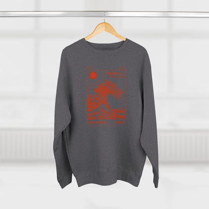 Hokkaido Wave Graphic Crewneck Sweatshirt