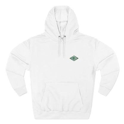 Minimal Green Diamond Logo Hoodie