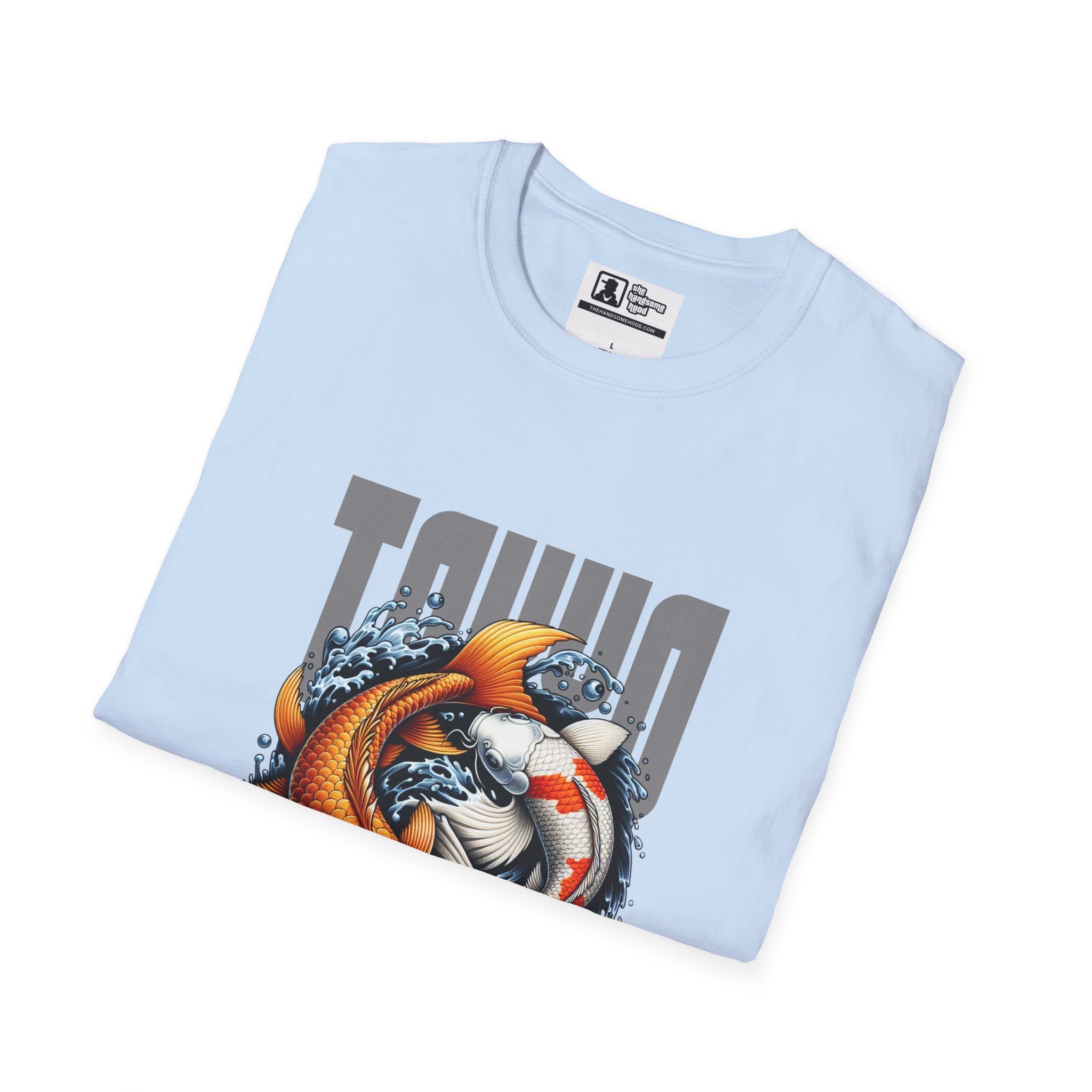 Koi Wave Graphic T-Shirt — Taiko-Inspired Koi Fish Design